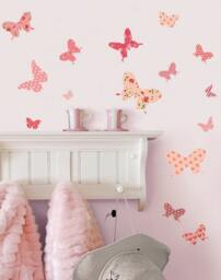 Butterfly Decal, Butterflies, Pink Butterflies Wall Stickers, Vinyl Stickers - thumbnail 2