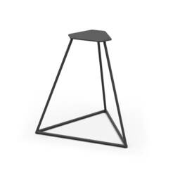 Prism Stool Base - Industrial Metal Powder Coat Finishes - thumbnail 2