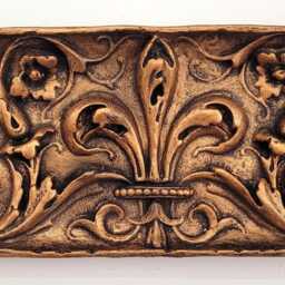 Fleur De Lis Flower French Home Decor Wall Plaque Sculpture Aoh Studio - thumbnail 3