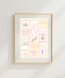 Fighting Dragons With You Art Print - Dragon Long Live Poster Girly Stamps - thumbnail 1