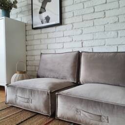 Minimalist-style Floor Pouf With Backrest - Pouf, Footrest, Meditation Or Relaxation Cushion - thumbnail 2