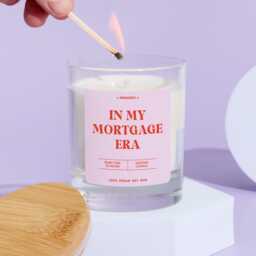 New Home Candle Gift in My Mortgage Era Funny Keepsake For First-Time Buyers Proud Homeowners & Housewarming Newlywed Couple - thumbnail 2