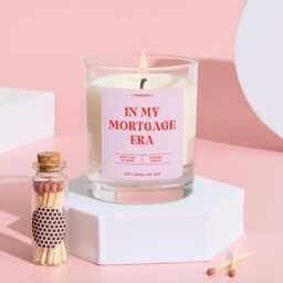 New Home Candle Gift in My Mortgage Era Funny Keepsake For First-Time Buyers Proud Homeowners & Housewarming Newlywed Couple - thumbnail 3