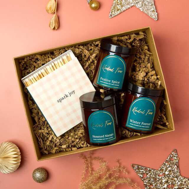Candle Lover's Trio Gift Set - Christmas Hamper For Her - image 1