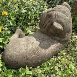 stone Garden Shar-Pei Pug Dog Detailed Cute Gift Concrete Ornament - thumbnail 3