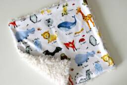 Dream Lovie. Security Blanket. Personalized Lovey. Faux Fur Alphabet Animals. Mini Baby Minky Shower Gift