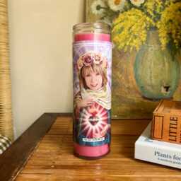 Saint Gail Platt Prayer Candle Scented Vegan Soy Wax, Handmade in UK - thumbnail 1