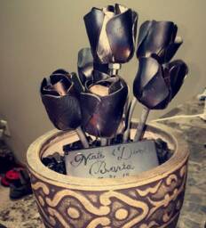 steel Roses Scrap Metal Art
