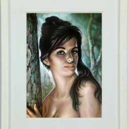 Tina By Jh Lynch Tretchikoff Era - Vintage Art Print A4 A3 A2 - thumbnail 2