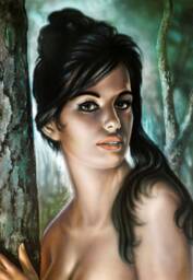 Tina By Jh Lynch Tretchikoff Era - Vintage Art Print A4 A3 A2 - thumbnail 1