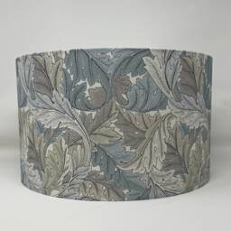Acanthus Slate/Dove Drum Lampshade in A William Morris Colourway - thumbnail 2