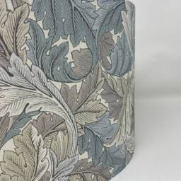 Acanthus Slate/Dove Drum Lampshade in A William Morris Colourway - thumbnail 4