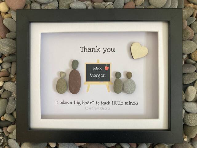 Teacher Thank You Gift, Teacher Pebble Art - image 1