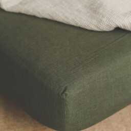 Linen Fitted Sheet With Deep Pockets - Handmade Natural Bedding, Breathable Mattress Cover For Restful Sleep & Relaxed Bedroom Atmosphere - thumbnail 4