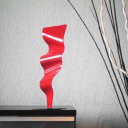Metal Abstract Art Sculpture Modern Table Decor Contemporary Mid Century - thumbnail 3