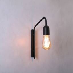 Black Wall Lighting - Brass Lamp Vanity Light Fixture, Sconce , Bedroom Sconce - thumbnail 2