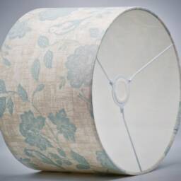 Floral Duck Egg Bird Lampshade, Table Floor Lamp/Ceiling Pendant Small Medium Large 15cm 20cm 25cm 30cm 35cm 40cm Fabric Drum Light Shade - thumbnail 3