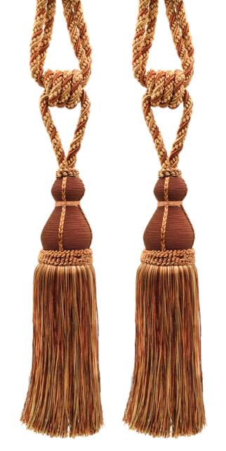 "D??copro Tassel Tieback, Length 12"" - 30.5cm, Spread 30" - image 1
