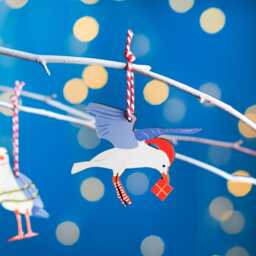 Set Of Three Festive Seagull Christmas Decorations - Coastal Tree Decor, Beach-Themed Holiday Ornaments, Bird Lover Gift - thumbnail 2