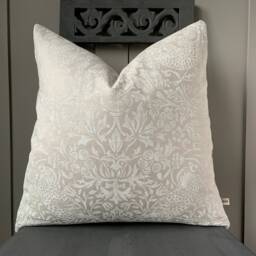 William Morris Fabric Cushion Cover Pure Strawberry Thief Pillow - thumbnail 4