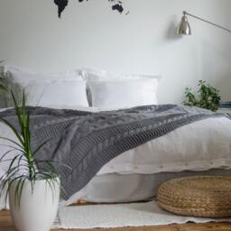 Two Oxford Style Pillowcases Of 100% Pure Very Soft Linen in Handmade, Pillowcase With Flanges - thumbnail 3