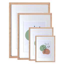 Solid Oak Picture Frame - Photo A2, A3, A4, A5, A6, 5x5, 5x7, 6x8, 8x10, 11x14 Handmade Family Wedding Modern