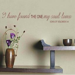 Song Of Solomon Wall Decal Inspirational Christian Vinyl Art - thumbnail 2