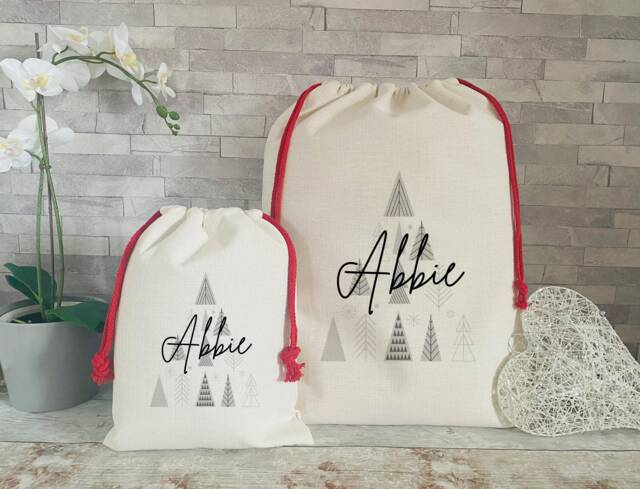 Personalised Christmas Sack - Family Stockings Toy Sacks Adult Decorations Xmas - image 1