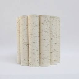 Floral Fabric Table Lamp Khaki Dots, Ceramic Base - thumbnail 3