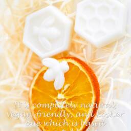 Beeswax Gifts 100% Candles Gift Box Set Of 2 Scented Pillar - Size 13 X 5 cm & Shea Butter Soap For Home Decor - thumbnail 4