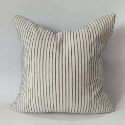 Cream & Black Striped Sofa Couch Pillow Hand Woven Fabric Sofa Cushion Decorative Throw Pillows - thumbnail 2