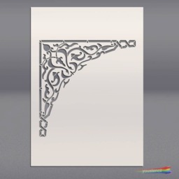 Moroccan Corner Stencil, For Walls, Art & Furniture. St81 - thumbnail 3