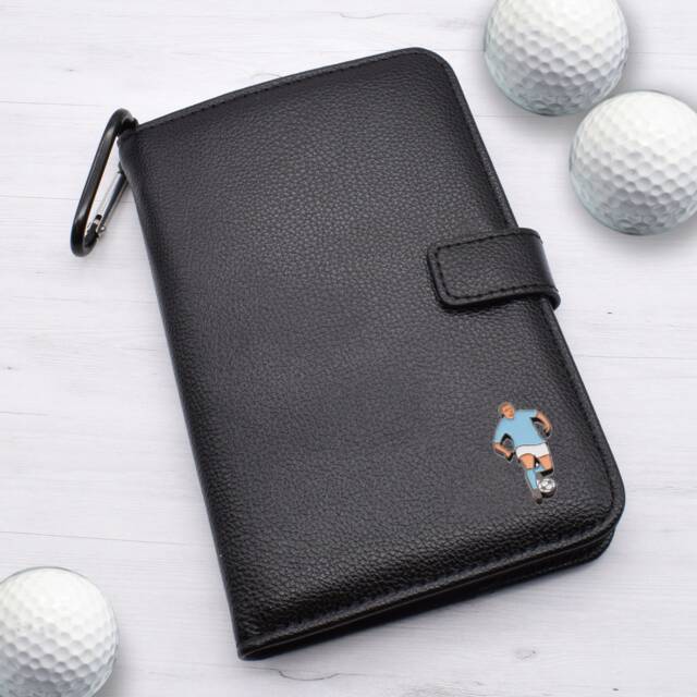 Footballer Design - Personalised Leatherette Golf Organiser Complete With Divot Repairer, Marker, Tees, Scorecard & Pencils - image 1