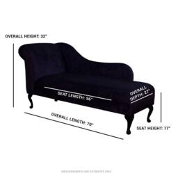 Handmade Extra Large Teal Chenille Chaise Longue Classic Style Day Bed, British Made - thumbnail 4