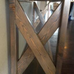 Custom Entry Way Hallway Sofa Table, Solid Wood, Pine, Chevron, Furniture, Interior Design, Decor, Home, Rustic Chic, Handmade - thumbnail 3