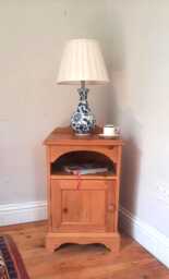 Vintage Country Style Solid Pine Bedside Cabinet Table