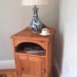Vintage Country Style Solid Pine Bedside Cabinet Table - thumbnail 2