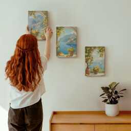Canvas Set Of 3 - Seascapes With Italian Lemons in The Windows, Blue Picture Print, Landscapes Wall Decor - thumbnail 3