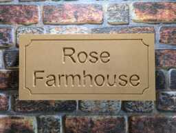 Deeply Engraved Stone House Sign 440 X 215 50mm - thumbnail 1