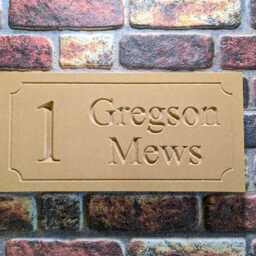 Deeply Engraved Stone House Sign 440 X 215 50mm - thumbnail 3