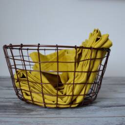 Hand Thick Linen Towel/Softened Linen Mustard Hand Guest Heavy Weight - thumbnail 3