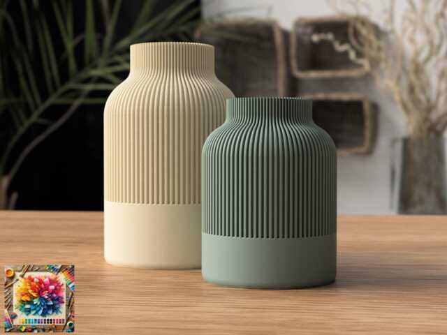 Japandi Vase Set Minimalist Home Decor, Autumn Colours - image 1