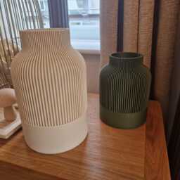 Japandi Vase Set Minimalist Home Decor, Autumn Colours - thumbnail 3