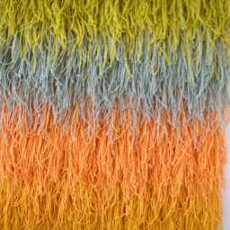 Woven Wall Tapestry - Wool Art Boho Home Decor Modern Fiber Large Colorful Hanging Handmade Shaggy Calaia - thumbnail 4
