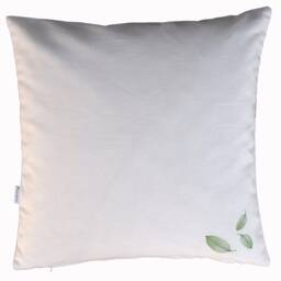 Cushion Cover, Leaf Cushion, Grey, Turquoise, Taupe, Beige, Green, 50 X cm, Abstract Nature Motif, Cotton - thumbnail 4
