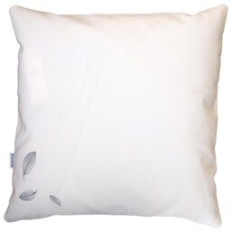 Cushion Cover, Leaf Cushion, Grey, Turquoise, Taupe, Beige, Green, 50 X cm, Abstract Nature Motif, Cotton - thumbnail 3