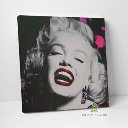 Smile Marilyn Monroe Canvas Art Wall Print Picture Fashion Framed Home Decor -E27 - thumbnail 3