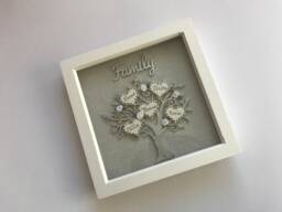 Personalized Silver Family Tree Picture Frame, Custom Names