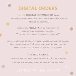 Floral Initial Personalised Name Print - New Baby Girl Gift Flower Personalised Prints For Girls Nursery Print -Pink Floral - thumbnail 2