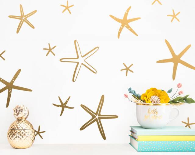 Starfish Wall Decals - Mermaid Decal, Decals, Sticker, Nursery, Gift For Her, Daughters, Decal - image 1